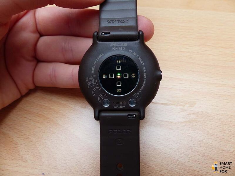 capteurs et poids Polar Ignite